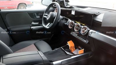 2024 Mercedes-Benz EQB Interior Spied With New Steering Wheel