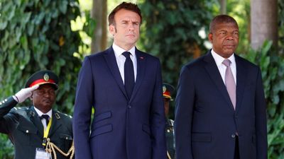 France's Macron hails renewed economic ties with Angola