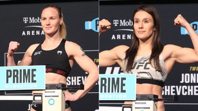 UFC 285 video: Valentina Shevchenko, Alexa Grasso make weight for title fight