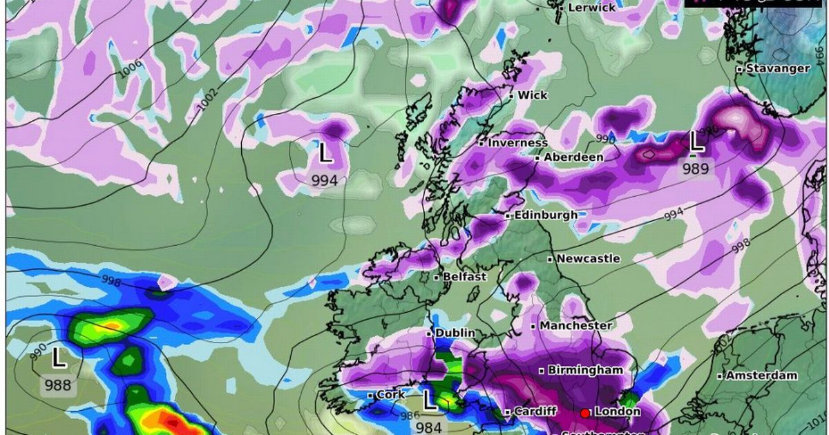 UK Snow Maps Show Flurries In Seven-day Arctic Blast…