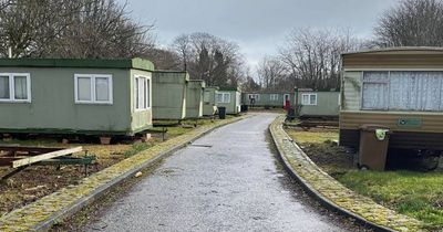 Haunting images show mysterious Scots caravan park abandoned by locals