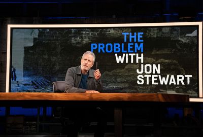 Jon Stewart corners pro-gun Republican