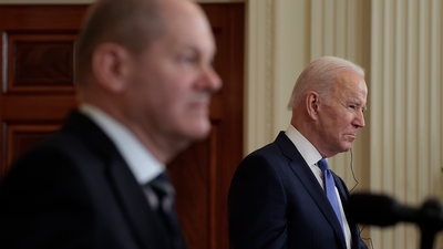 Watch as Joe Biden welcomes German chancellor Olaf Scholz to White House