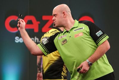 Michael van Gerwen edges past Dave Chisnall to make progress in UK Open