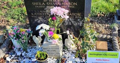 Nottingham daughter's upset at 'offensive' sign left at her mother's grave in WIlford Hill Cemetery