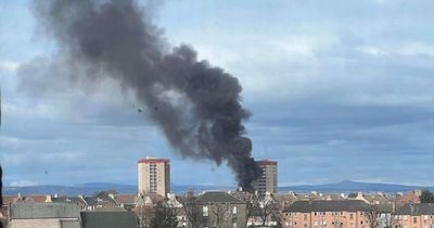 Edinburgh firefighters rush to huge blaze at playpark as black smoke seen for miles