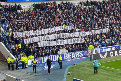 'Time for change' - Union Bears unveil 'eye off the ball' Rangers board banner blast