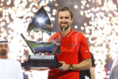 Daniil Medvedev sweeps aside Andrey Rublev to lift third straight ATP title