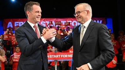 Prime Minister Anthony Albanese attacks Perrottet government at NSW Labor election campaign launch