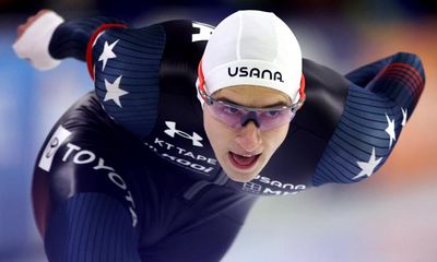 US teen Jordan Stolz makes more history with 1000m title at speed skating worlds