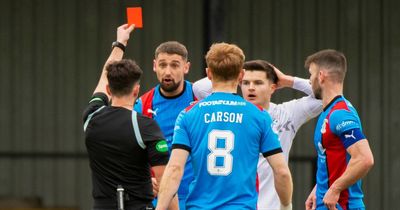 Lee Bullen slams 'embarrassing' red card as Ayr United beaten by Inverness