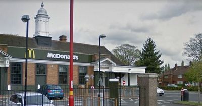 Drunk woman fined after falling asleep in car outside McDonald's with burger on her chest