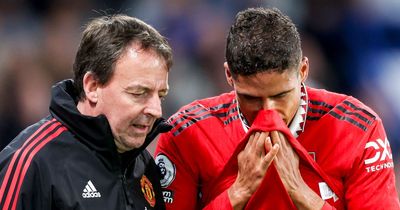 Man Utd sweating over Raphael Varane injury for Liverpool clash as duo put on standby