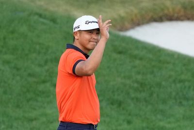 Kurt Kitayama survives double bogey to stay top of leaderboard at Arnold Palmer Invitational