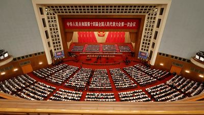 China's "parliament" sets this year's economic growth target at 'around 5%'