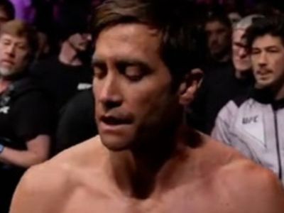 Jon Jones vs Ciryl Gane UFC fight turns into movie set as ripped Jake Gyllenhaal enters octagon