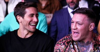 Ripped Jake Gyllenhaal in scrap with Dana White as scenes for 'Road House' film with Conor McGregor shot at UFC 285