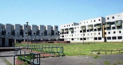 Eerie image shows derelict Scots housing scheme that featured in Trainspotting