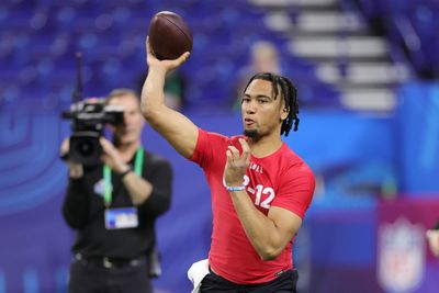 C.J. Stroud shines in passing drills at NFL combine