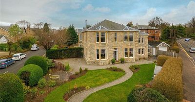 Impressive Bearsden Victorian semi-detached house on sale in sought-after suburb