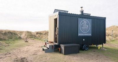 Sauna heated by volcanic rock to open on Welsh beach