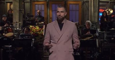 Travis Kelce impersonates Patrick Mahomes in hilarious Saturday Night Live skit