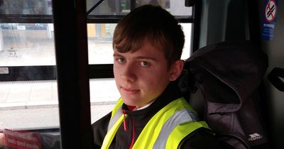 Britain's youngest bus driver takes to roads at just 18 after passing test with no minors