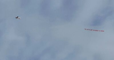 Plane banner sends message to Liverpool owners FSG and Jurgen Klopp before Man United game