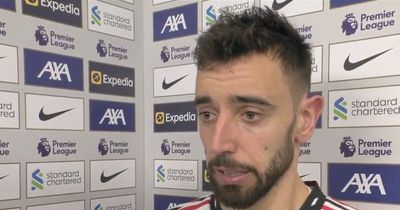 Bruno Fernandes responds to Liverpool defeat after Gary Neville brands him "disgrace"