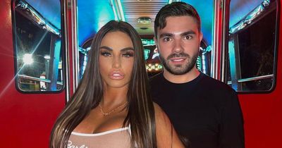 Katie Price showcases huge boobs as leotard stretched to the max after Carl split