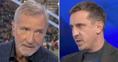 Gary Neville and Graeme Souness clash over off-air claim after Liverpool thrash Man Utd