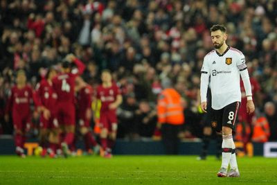 Bruno Fernandes branded ‘a disgrace’ following Man United’s Anfield capitulation