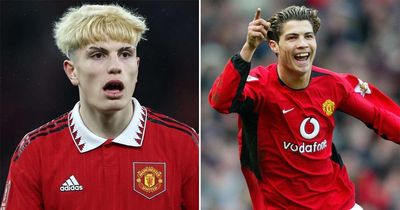 Alejandro Garnacho and Cristiano Ronaldo debut seasons at Man Utd compared