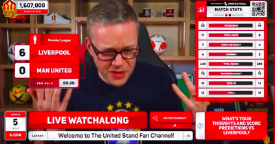 Mortified Man United YouTuber sees Rangers are 's***' taunt come back to haunt him after Anfield annihilation