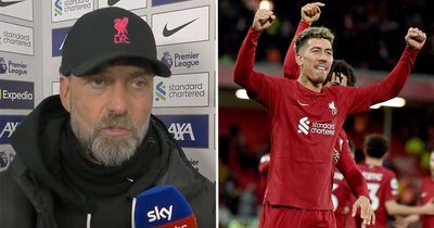 Jurgen Klopp reacts to Roberto Firmino leaving Liverpool with contract admission