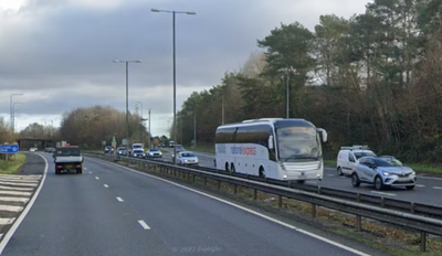 A48 in south Wales closed after three bodies found in suspected car crash