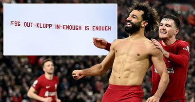 Liverpool fans' reaction to anti-FSG banner flown before Man Utd massacre spoke volumes