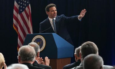 DeSantis inches closer to presidential run announcement with California speech – as it happened