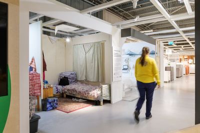 Cramped and grotty rooms go on display at Ikea to highlight plight of homeless