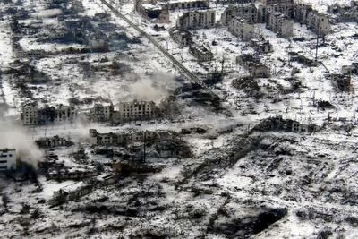 Drone footage shows how a Ukrainian city has been ‘completely destroyed’ by Russian army