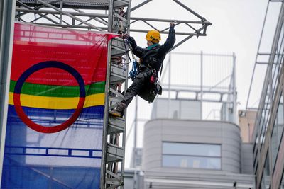 Protests against Norweigian wind farm