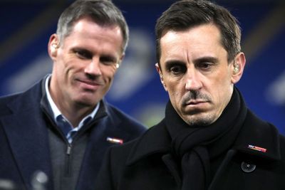 Jamie Carragher mocks Gary Neville after rivals clash – Monday’s sporting social