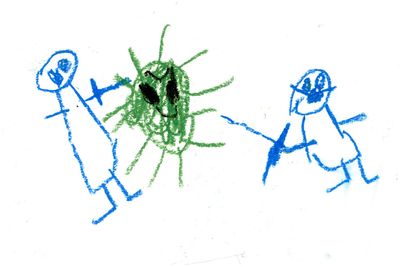 Drawings from 4-year-olds during the pandemic show how much the danger traumatized them