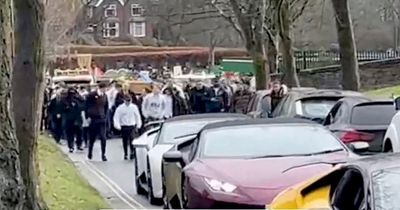 No expense spared as three Lamborghinis led the funeral cortege of mobster Cornelius Price