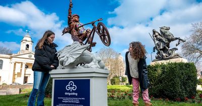 Female George and the Dragon statue unveiled for International Women's Day