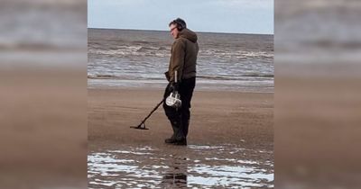 Man 'hacked away' at 'shell' on Ainsdale beach before realising what it was