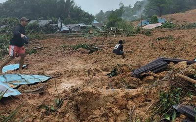 Search continues for 42 still missing in landslides on remote Indonesian island