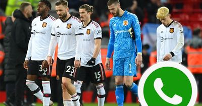 Man Utd players 'spoke of beating Arsenal to title' in WhatsApp chat before Liverpool loss