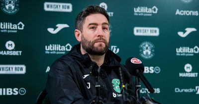 Lee Johnson says Hibs finishing third is 'possible' but insists Hearts remain favourites