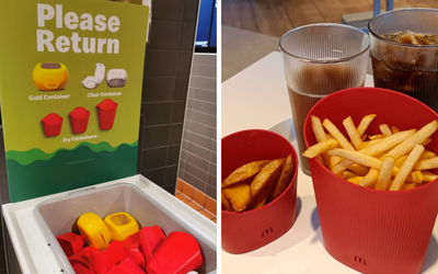 International McDonald’s fans are loving the chain’s new reusable containers